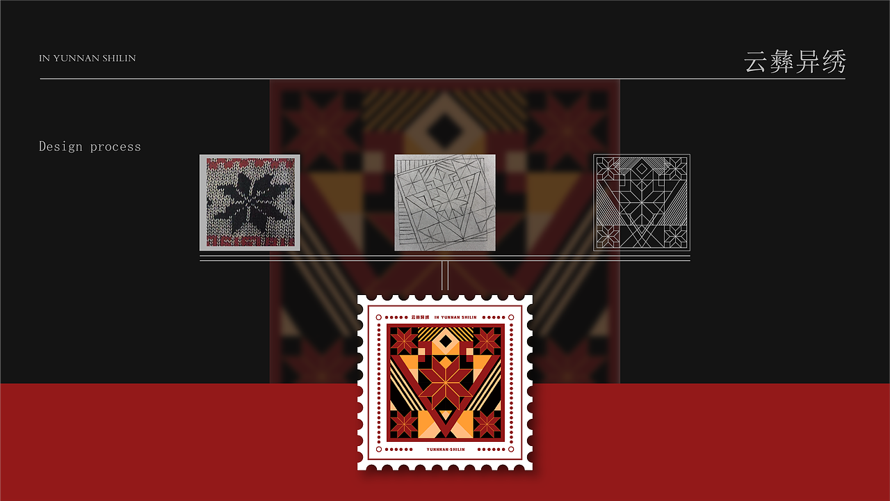 《云彝异绣》—云南石林彝族—民族刺绣图案文创设计