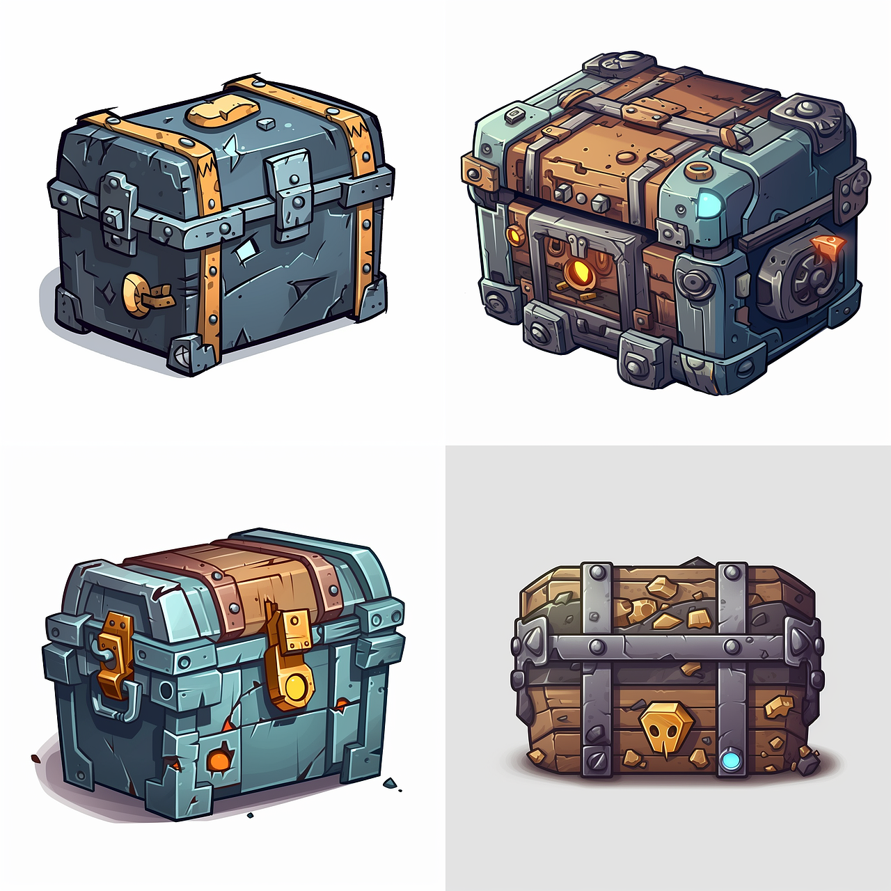 Midjourney 可以做游戏UI图标了，太酷了！（图ZMzQxODAzMzM2） - 图标 - 站酷设计师元宝啊圆宝原创素材 - 站酷ZCOOL