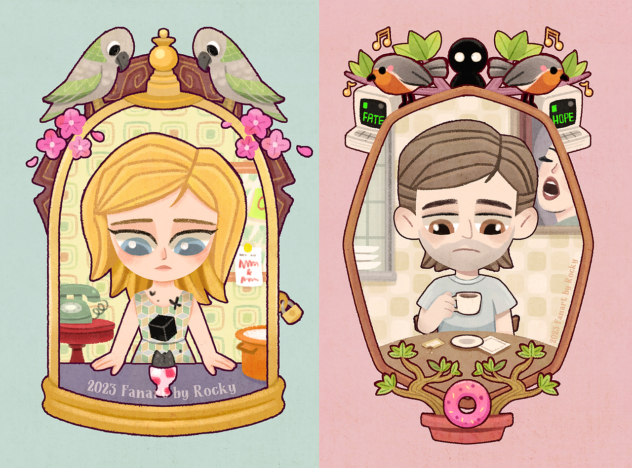 锈湖单角色同人插画（图ZMzU4OTUyMDUy） - 商业插画 - 站酷设计师插画师Rocky原创素材 - 站酷ZCOOL