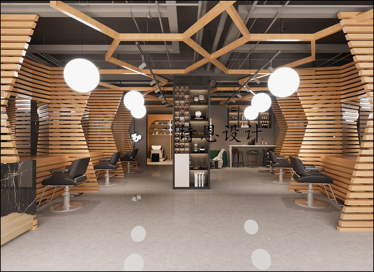理发店装修设计,塑造一个有特色和吸引力的理发空间!