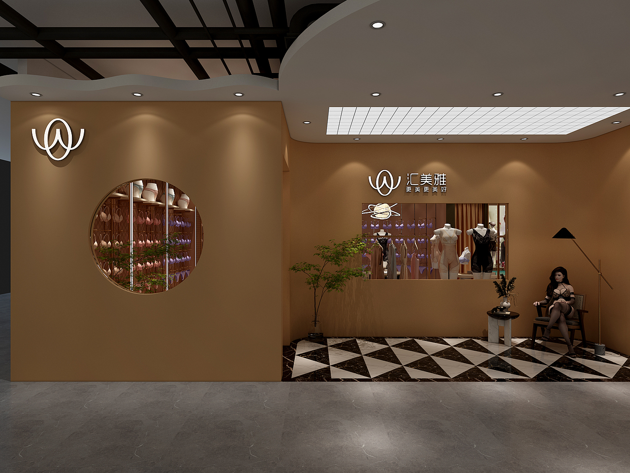 时尚内衣店（图ZMzE5OTU3MTg0） - 建筑/空间 - 站酷设计师rvesin原创素材 - 站酷ZCOOL