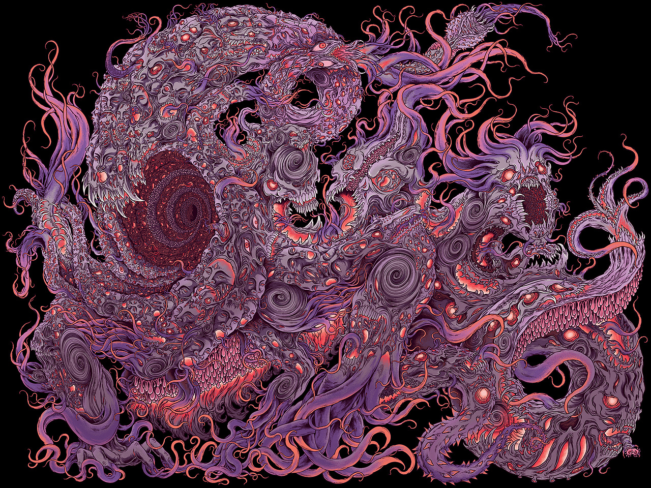 瘋狂囈語·克蘇魯Cthulhu-克苏鲁系列补完1（图ZMzQ0MzQ1MTMy） - 艺术插画 - 站酷设计师藏____原创素材 - 站酷ZCOOL