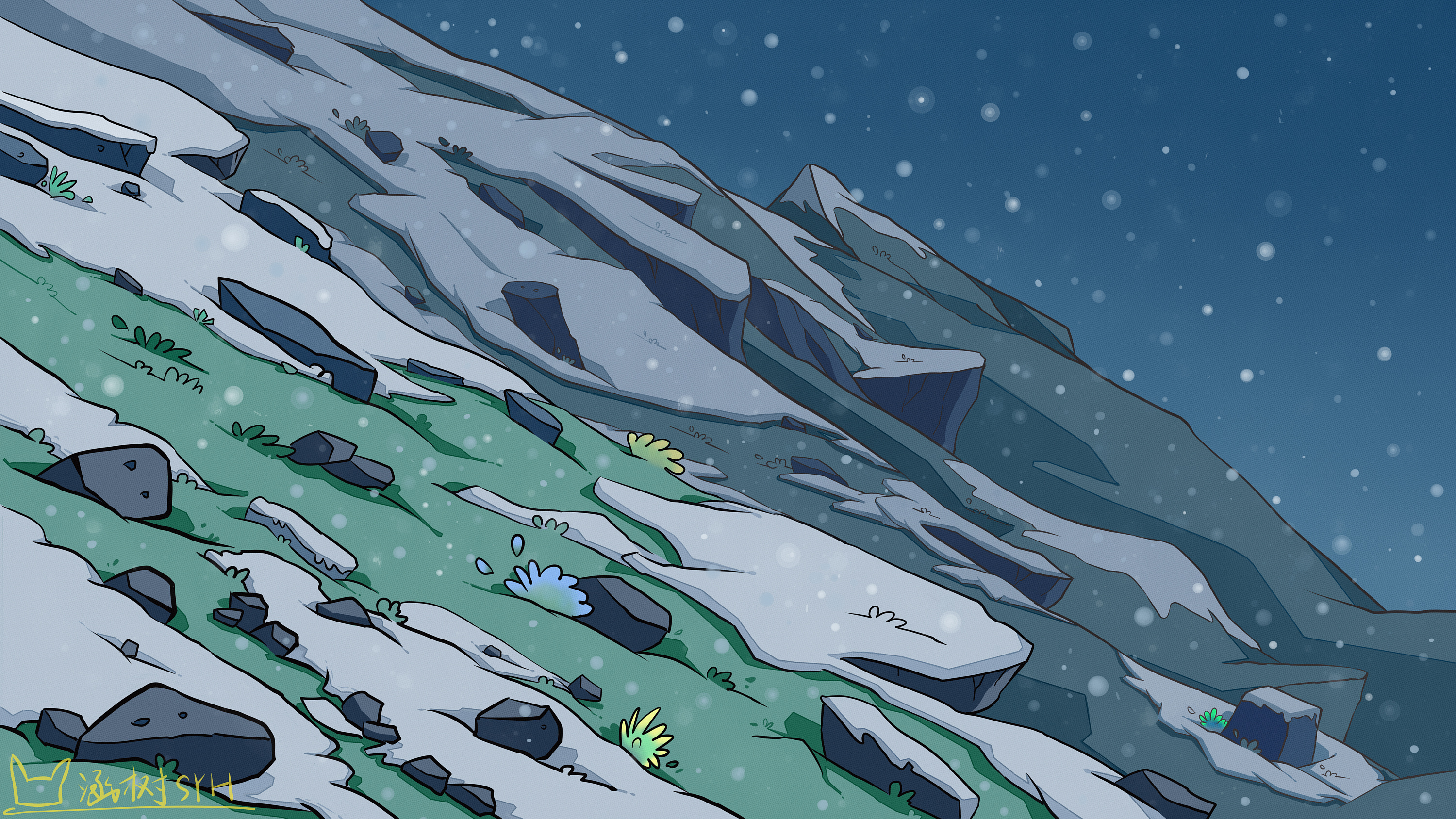 荒原丨场景插画