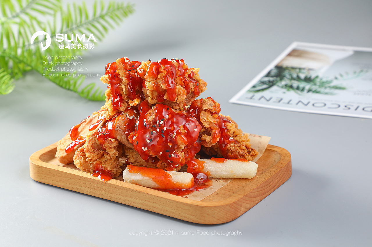 西安瘦马美食摄影之炸鸡拍摄