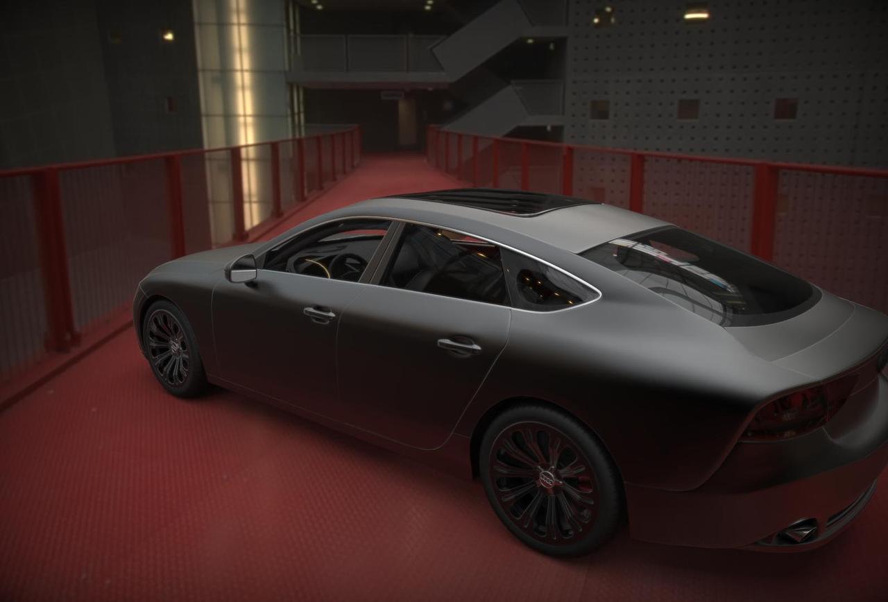 疯狂先生工作室-奥迪A7渲染图