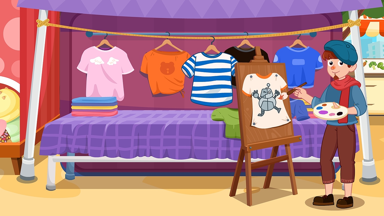 近一年做的一些教育类型项目的美术