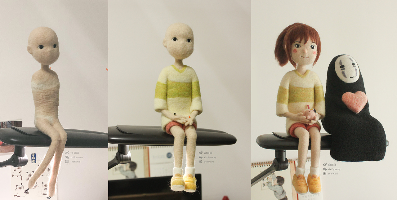 囍囍的羊毛毡 之 千寻(制作视频)