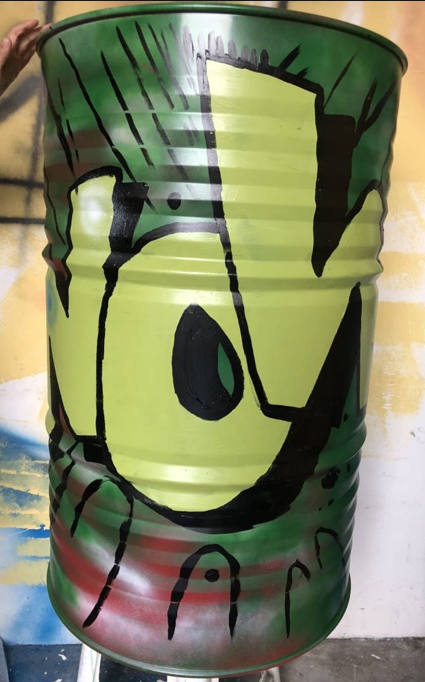200l汽油桶涂鸦彩绘