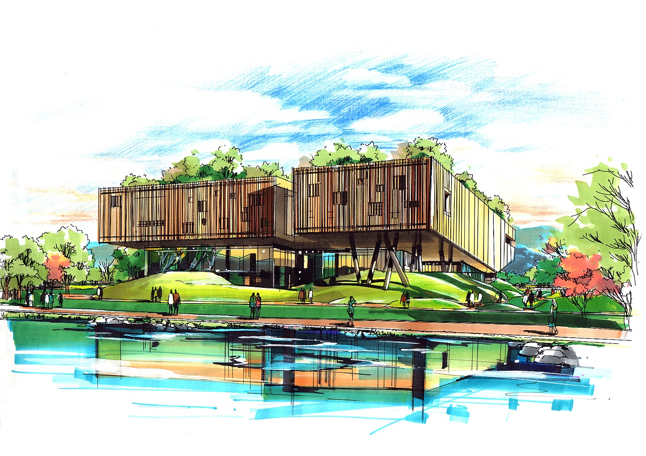 建筑手绘设计优秀作品（一）