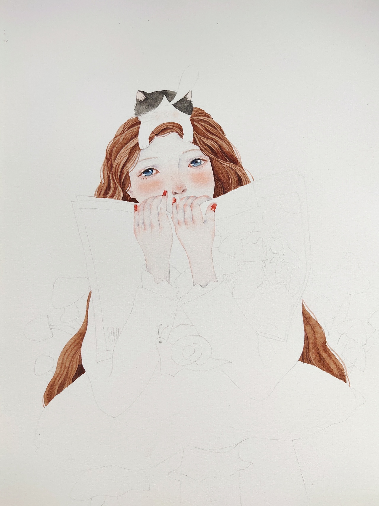 原创水彩插画‖复古而浓郁