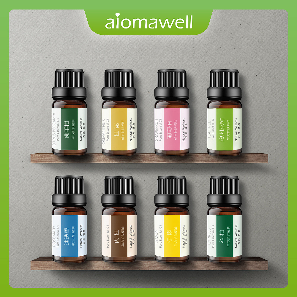 电商详情页之尤加利精油广告海报主图详情页全案设计