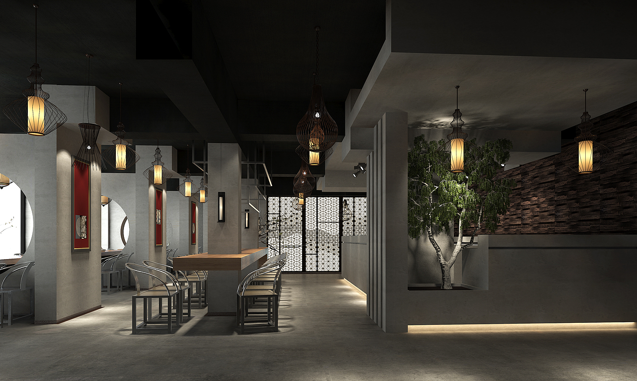 中式寿司店（图ZMzMwMzIzMDg=） - 家装设计 - 站酷设计师Lupinghua原创素材 - 站酷ZCOOL