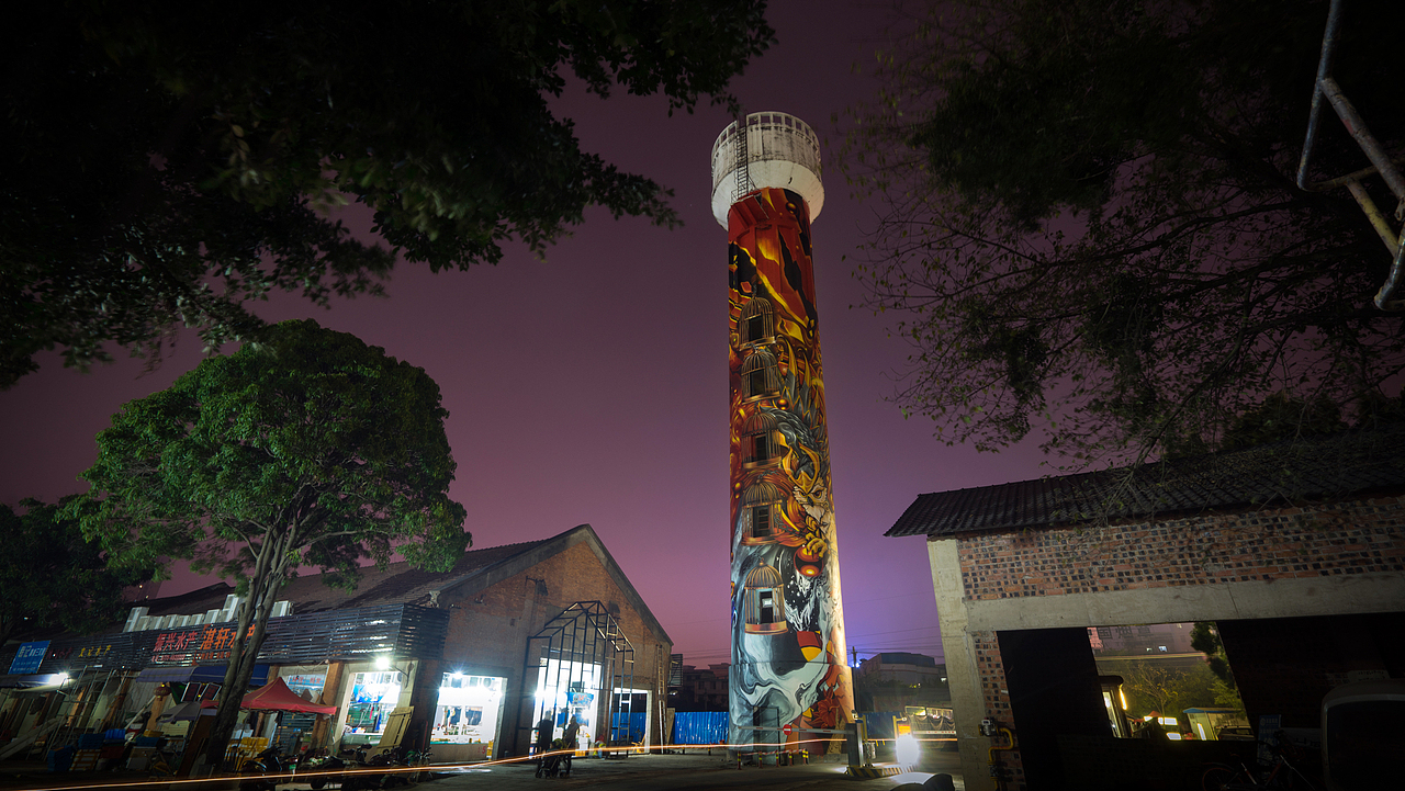 mts涂鸦团队如何将一座33米高的水塔变成知名地标建筑