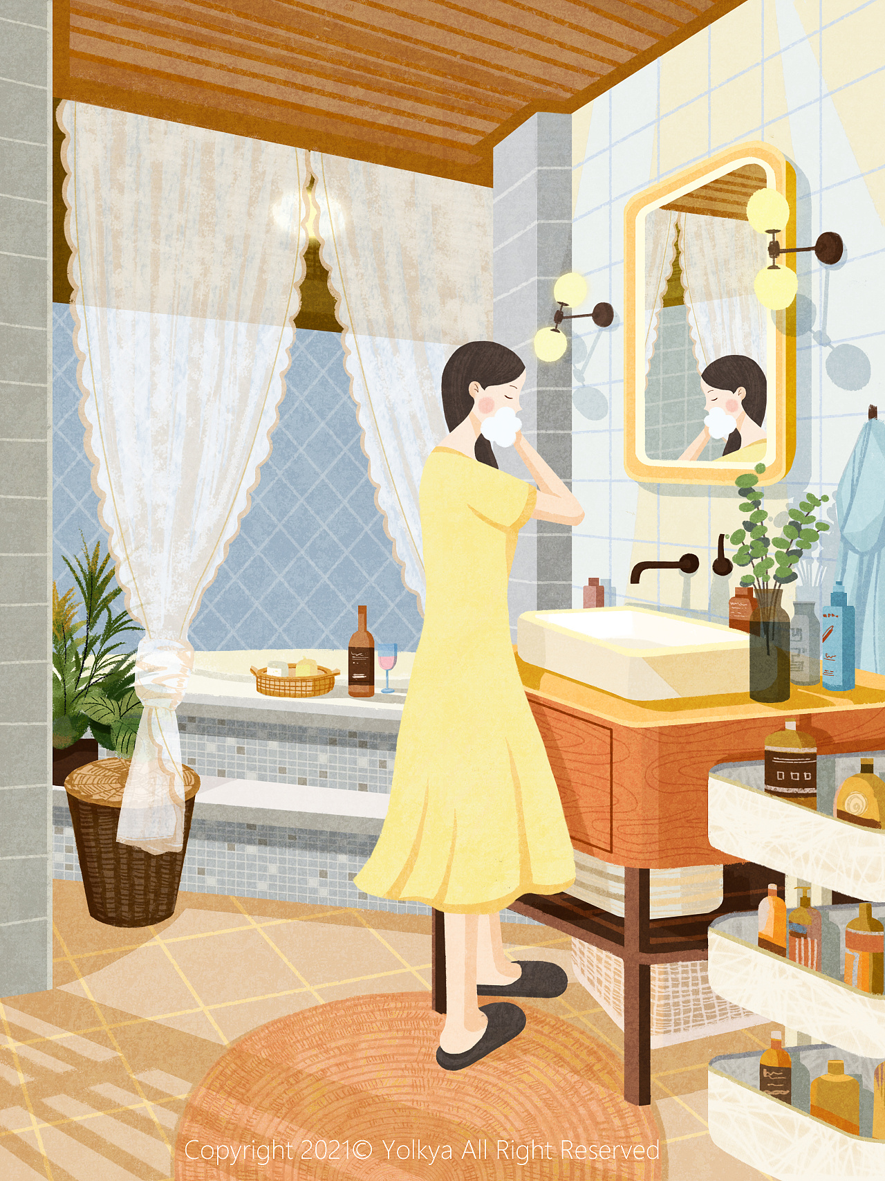 一个人的生活(合集)|插画|商业插画|yolkya - 原创作品 - 站酷 (zcool