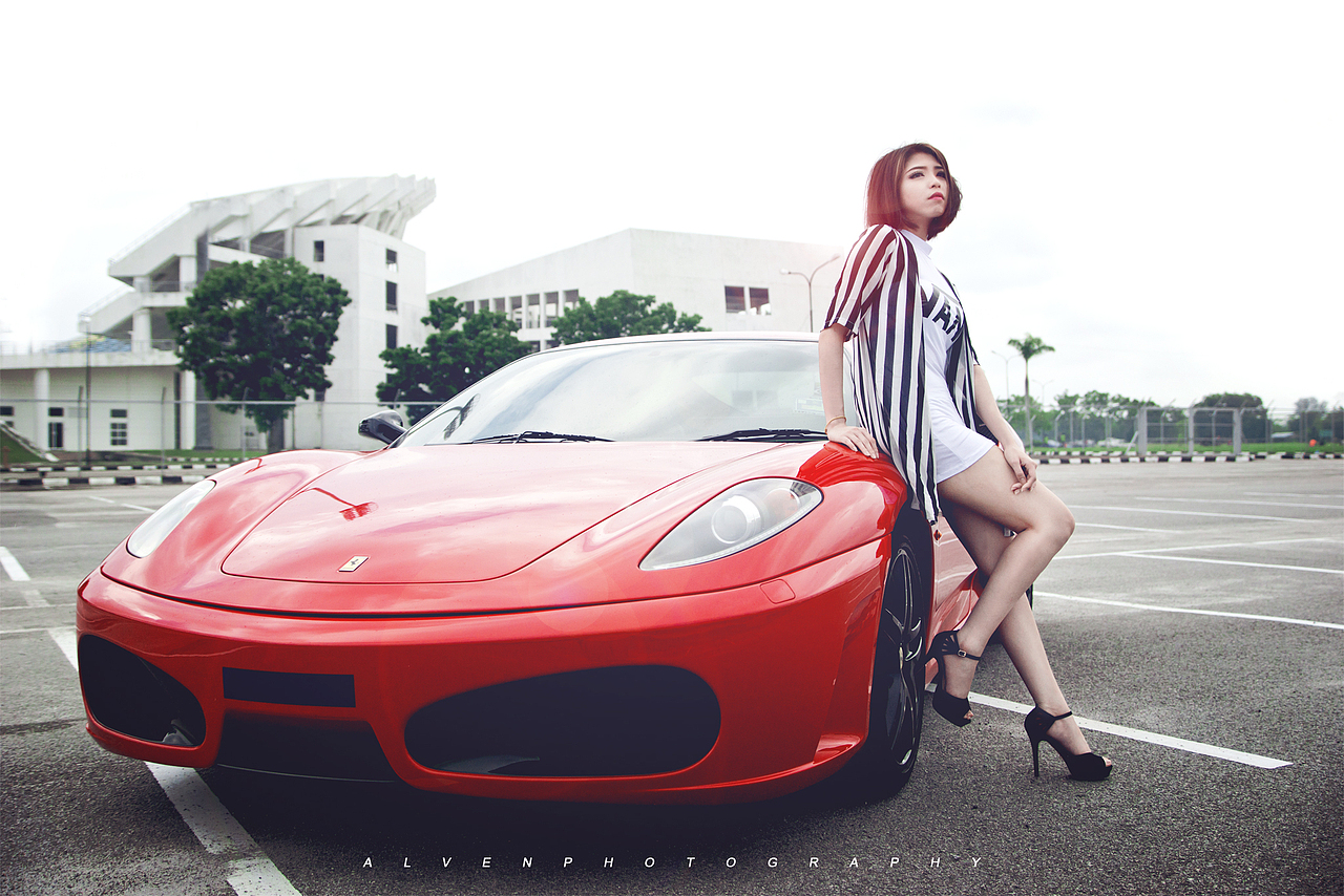 人像外拍 | Esther x Ferrari F430（图ZNTY1MDg5MTI=） - 人像摄影 - 站酷设计师alvenkuan原创素材 - 站酷ZCOOL