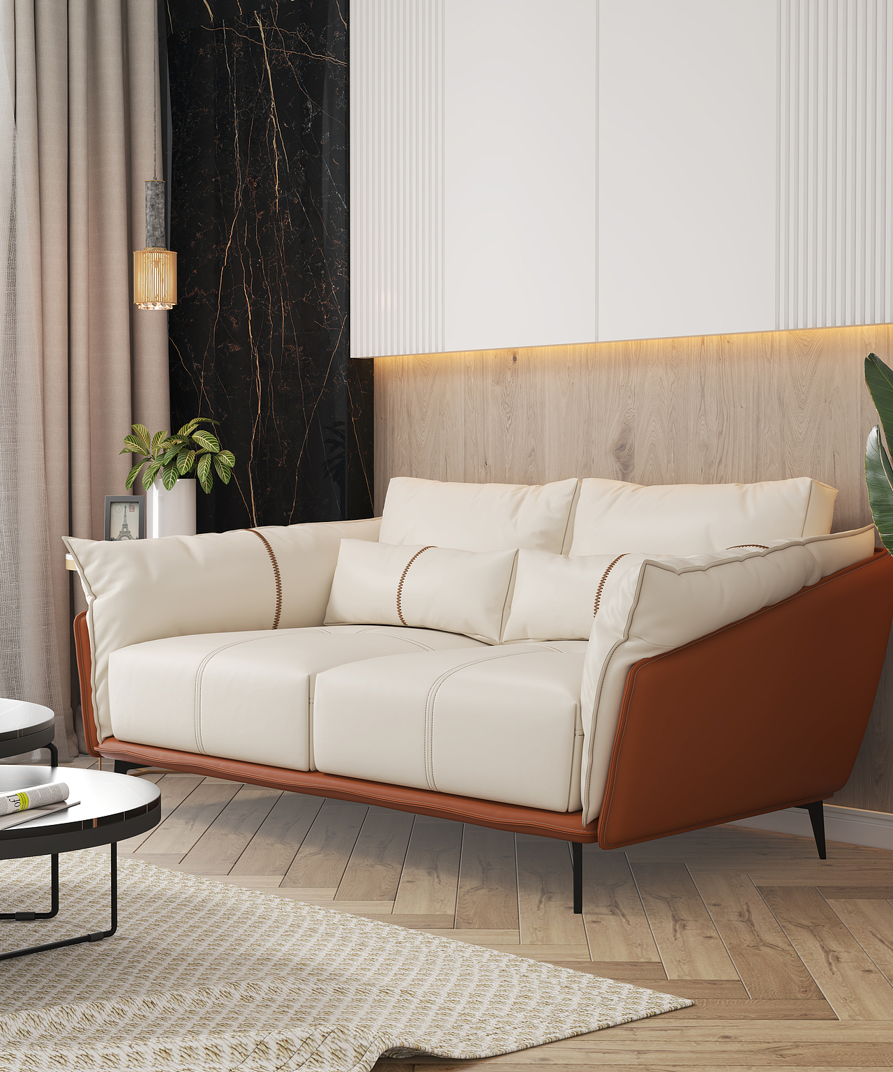 3Dmax软体沙发建模,产品工业建模、MD布料建模