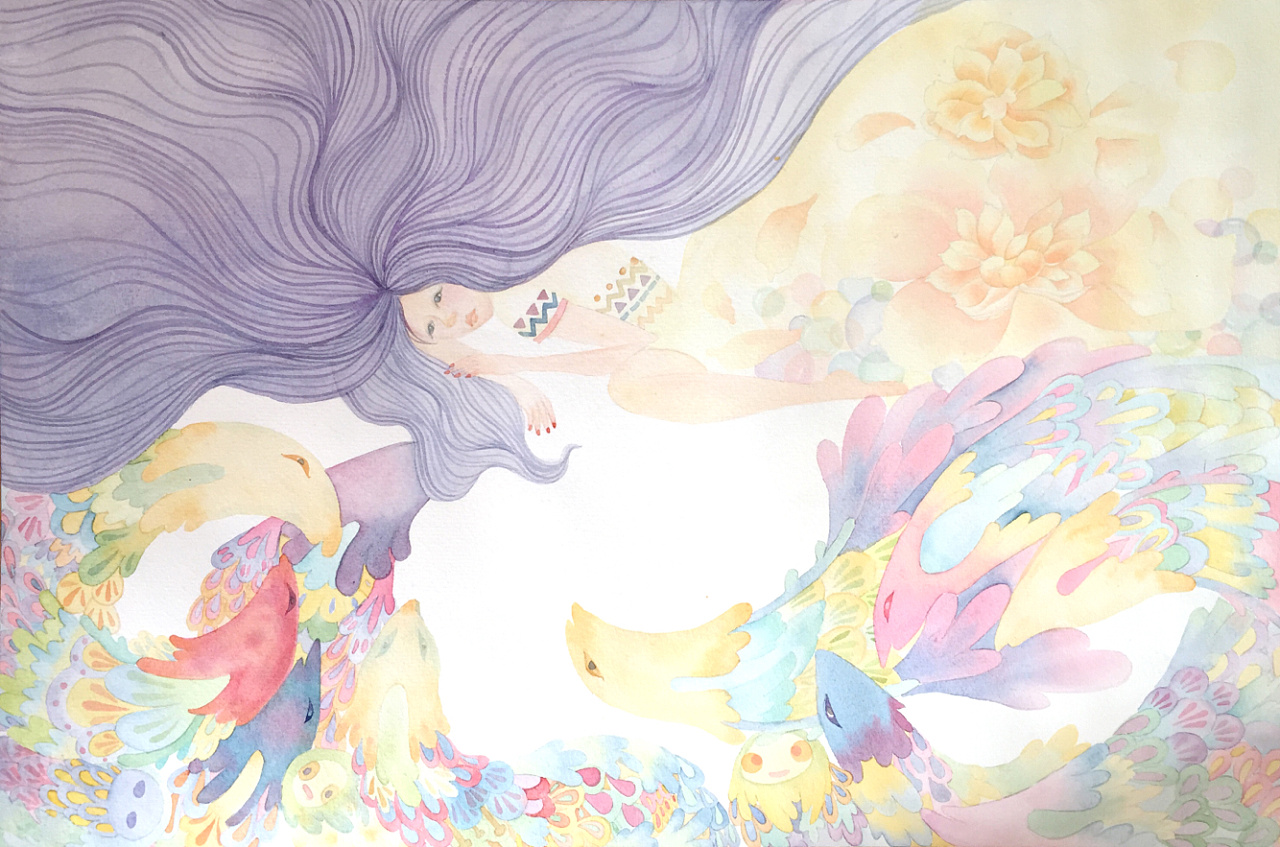 梦境|插画|插画习作|raining728 - 原创作品 - 站酷 (zcool)