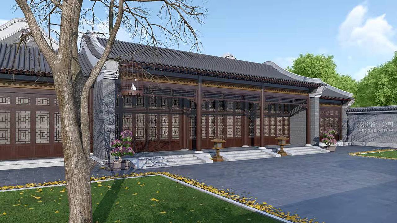 四合院（图ZMjg1MDg5Mjcy） - 建筑设计 - 站酷设计师琅樾设计原创素材 - 站酷ZCOOL