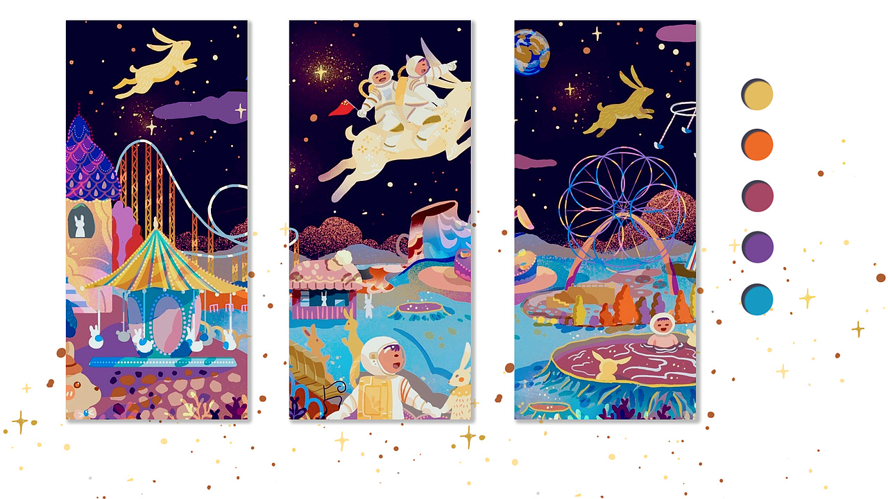 XIAO LE ｜2021年终插画作品集