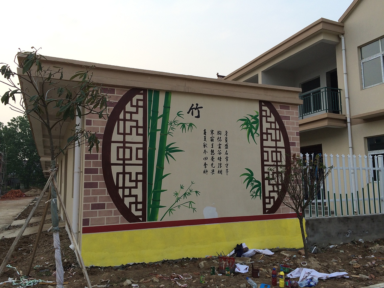 六安美好乡村墙画 六安 墙画 文化墙设计（图ZMzQ2NzI2ODQ=） - 艺术插画 - 站酷设计师非鱼墙体彩绘广告原创素材 - 站酷ZCOOL