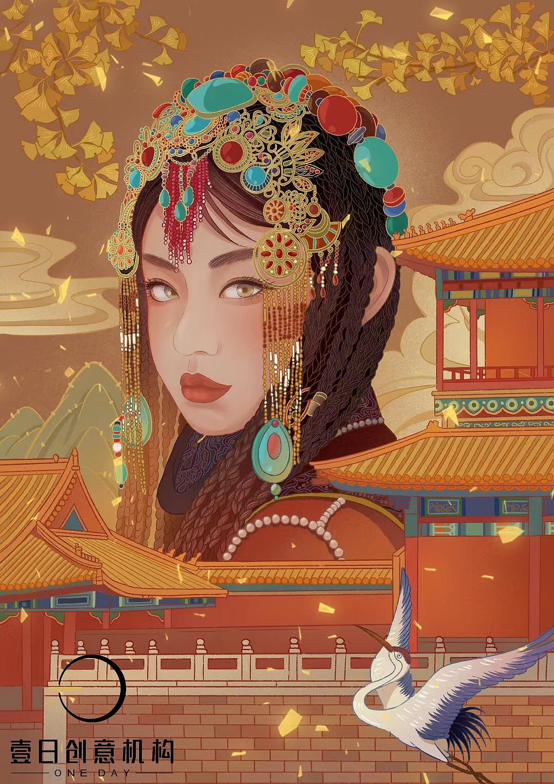 国风插画（图ZMjgyMDE2OTky） - 商业插画 - 站酷设计师叫我陈森林原创素材 - 站酷ZCOOL