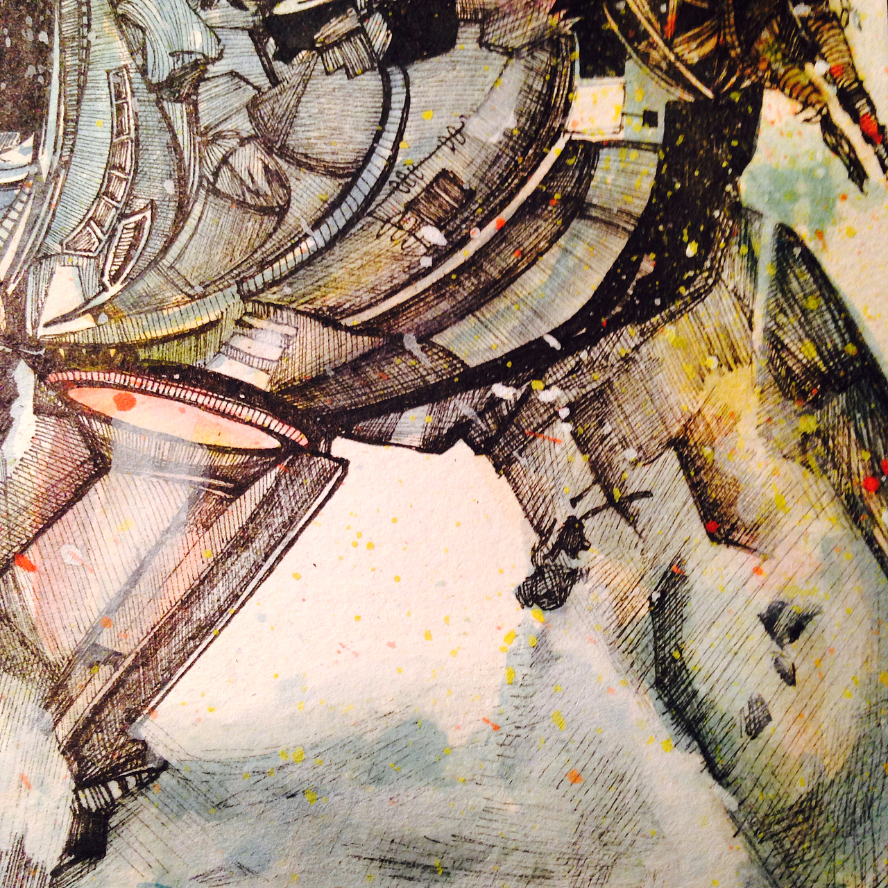 环太平洋机甲战士手绘(有细节和过程图)18p|插画|创作习作|zy_1225