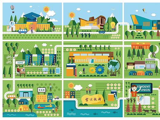 《毕业设计》扁平化校园动画PPT（个人主页-ZMzQ2NzUyMjQ=） - PPT/Keynote - 站酷设计师xueyixuan原创素材 - 站酷ZCOOL