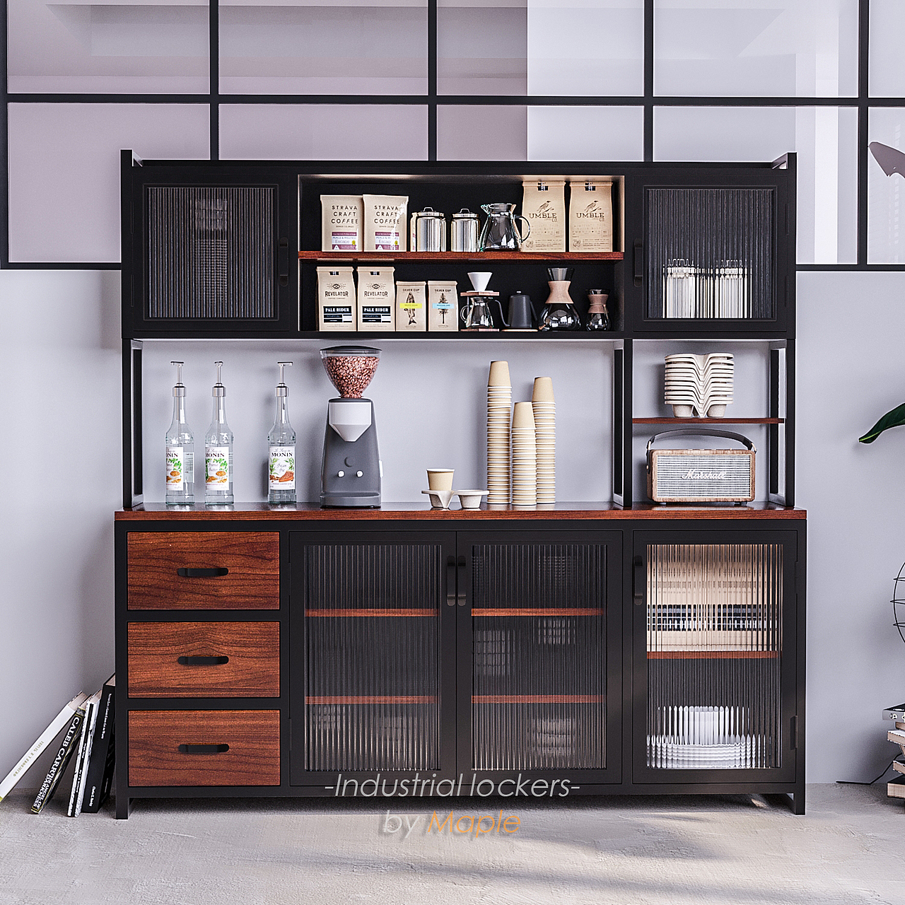 工业风餐边柜（图ZMjUxMzQzMzcy） - 生活用品 - 站酷设计师枫子丶原创素材 - 站酷ZCOOL