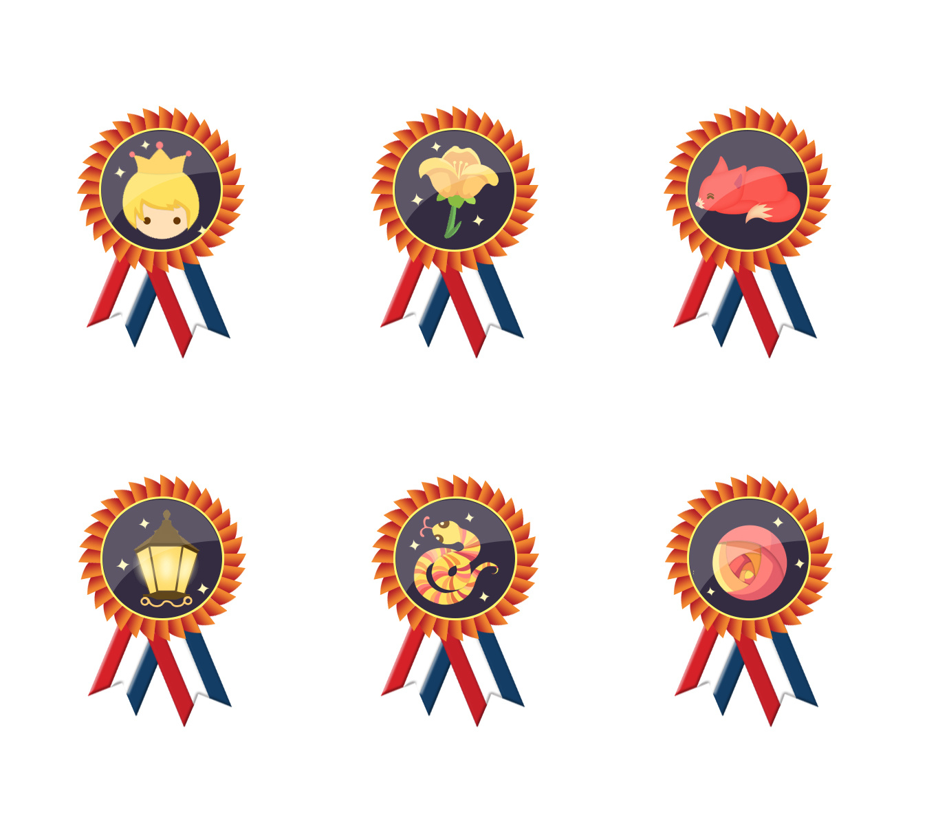奖章图标4组