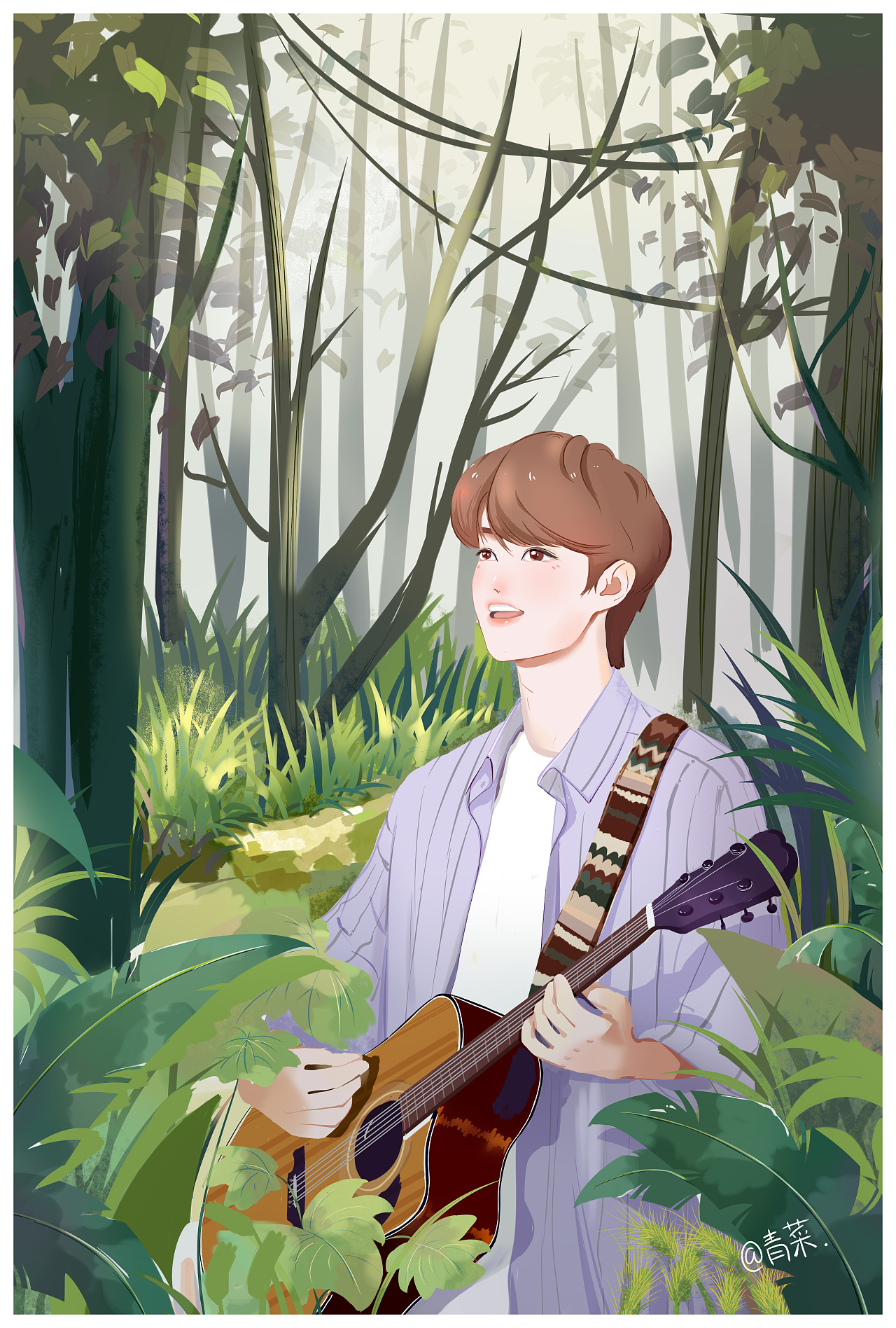 森林音乐|插画|艺术插画|9785少年 - 原创作品 - 站酷 (zcool)
