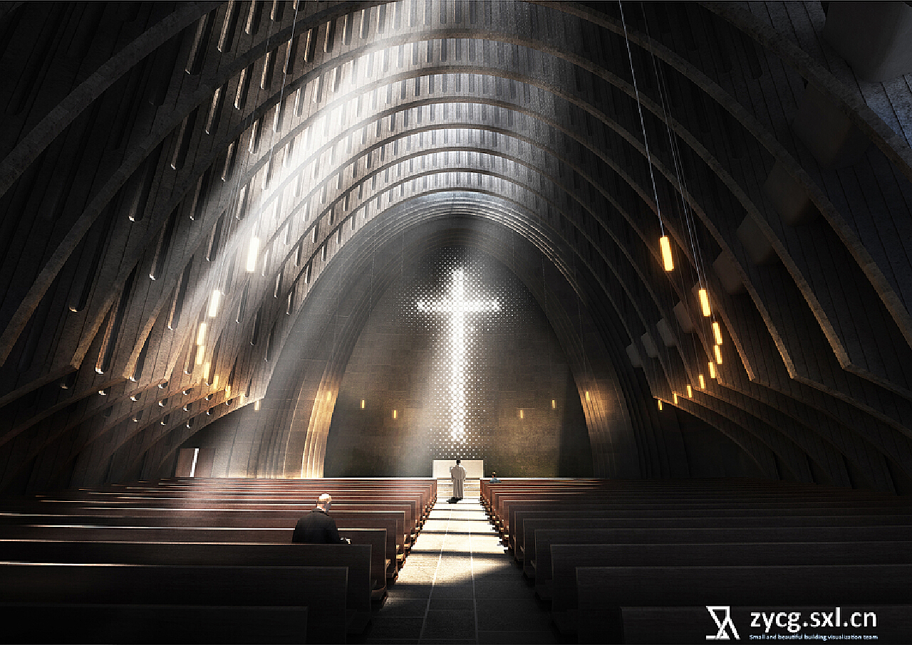 光之教堂|三维|建筑/空间|一出设计 - 原创作品 - 站酷 (ZCOOL)