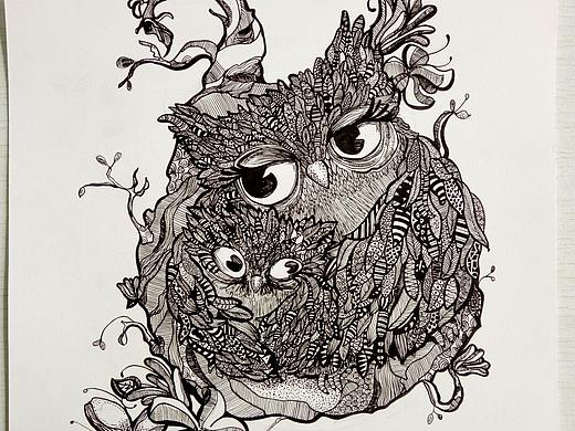 黑白装饰画练习