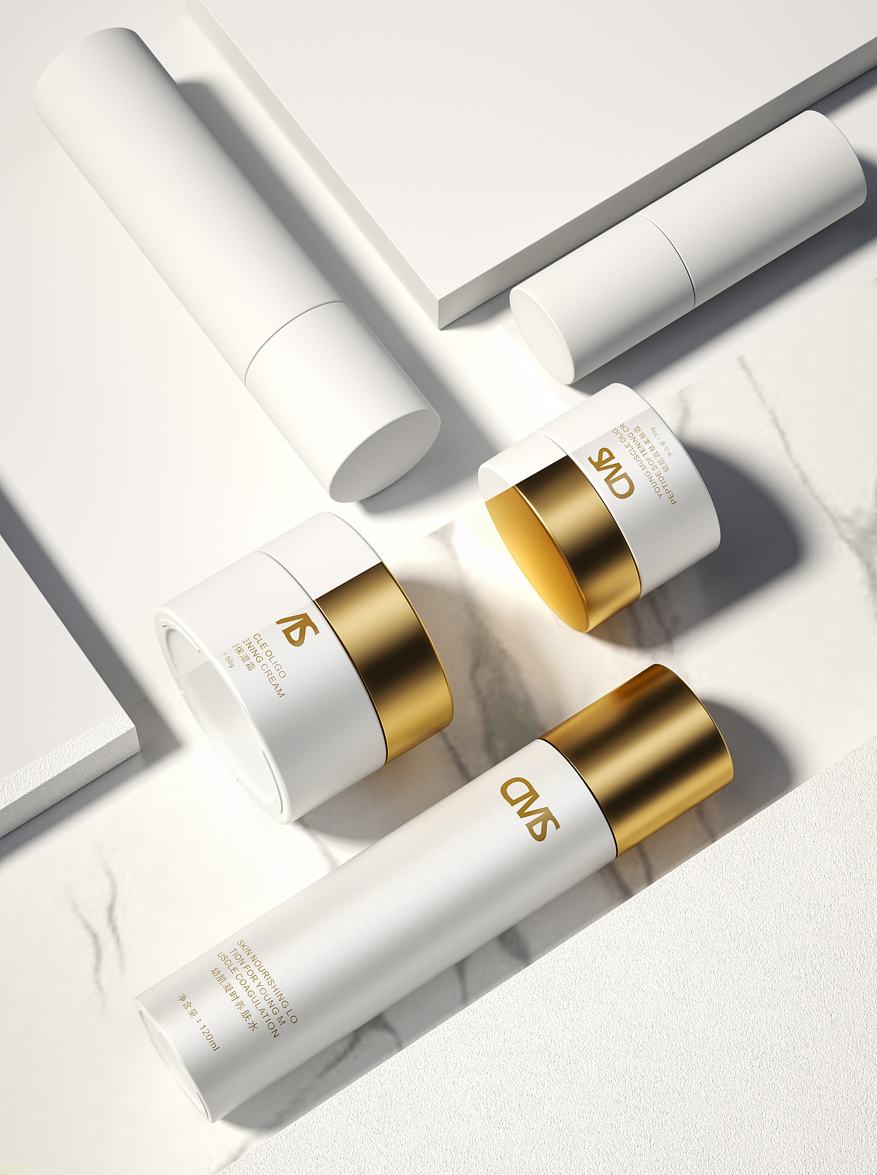 化妆品 护肤品 海报 套装 C4D 三维（图ZMjgyMTc2MTQw） - 包装 - 站酷设计师T老鸭原创素材 - 站酷ZCOOL