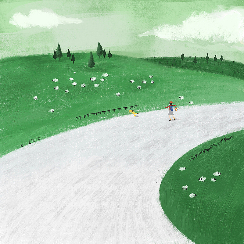 元气水主题插画