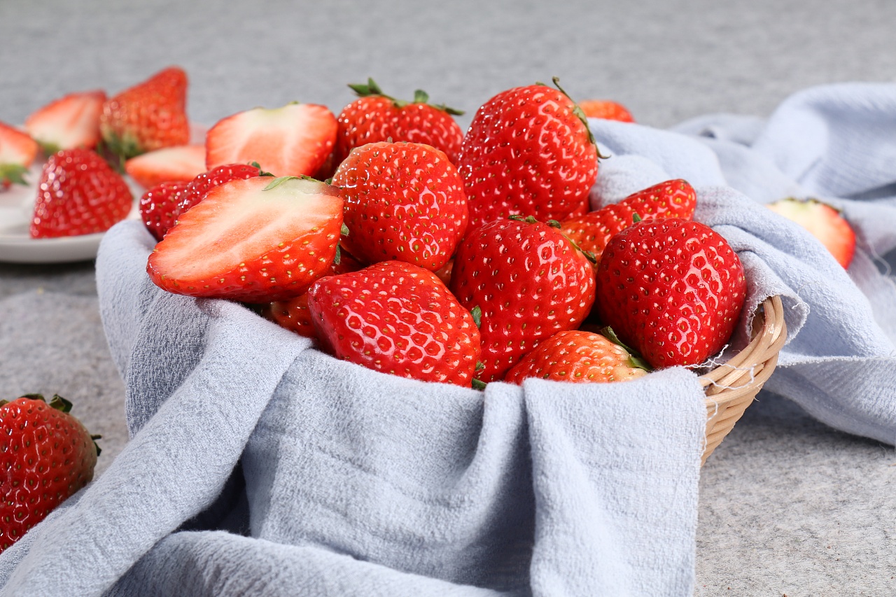 水果 草莓 摄影