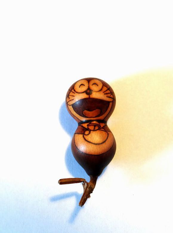 烙画 哆啦a梦葫芦烙画 铁炎斋 展丰锐