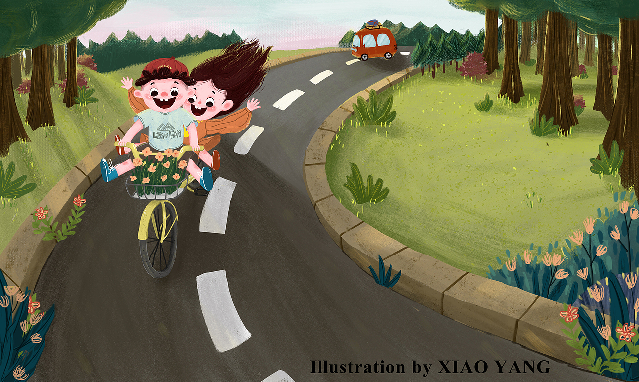 春游踏青－儿童插画（图ZMTEwNjMxODc2） - 儿童插画 - 站酷设计师小羊的杨原创素材 - 站酷ZCOOL