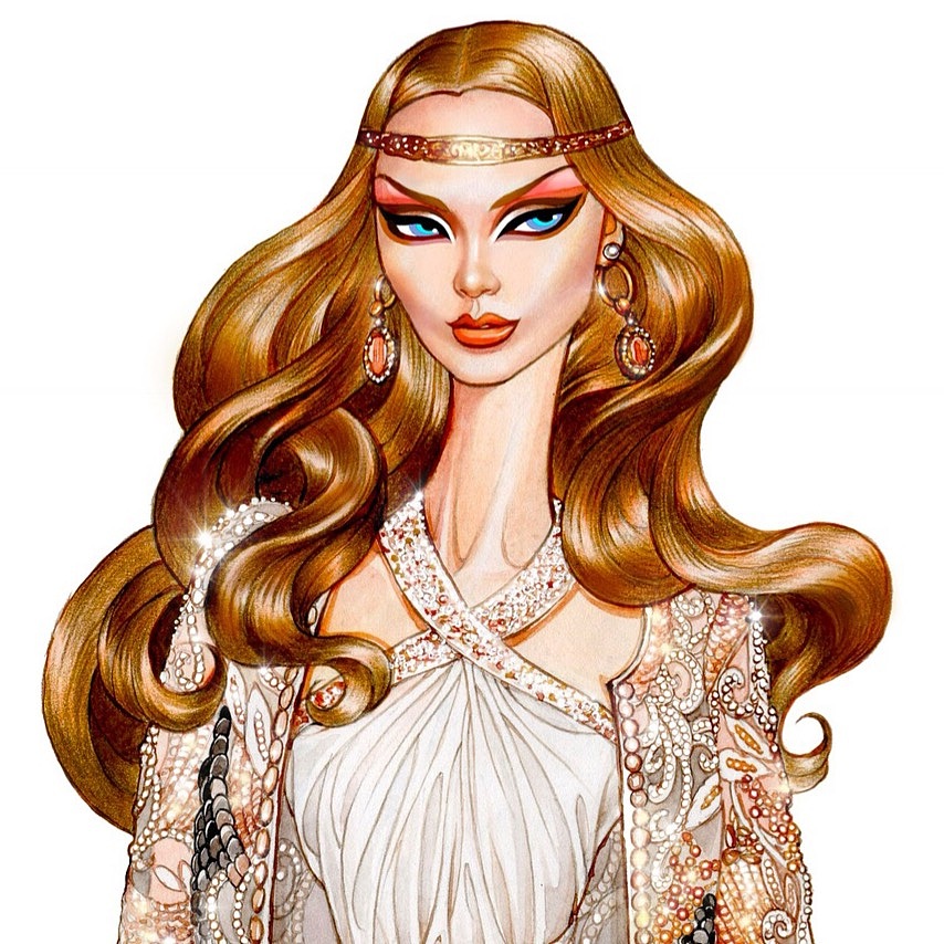 时尚插画 妆容大片er（图ZOTkzNTA5MDQ=） - 商业插画 - 站酷设计师鹤年HN原创素材 - 站酷ZCOOL