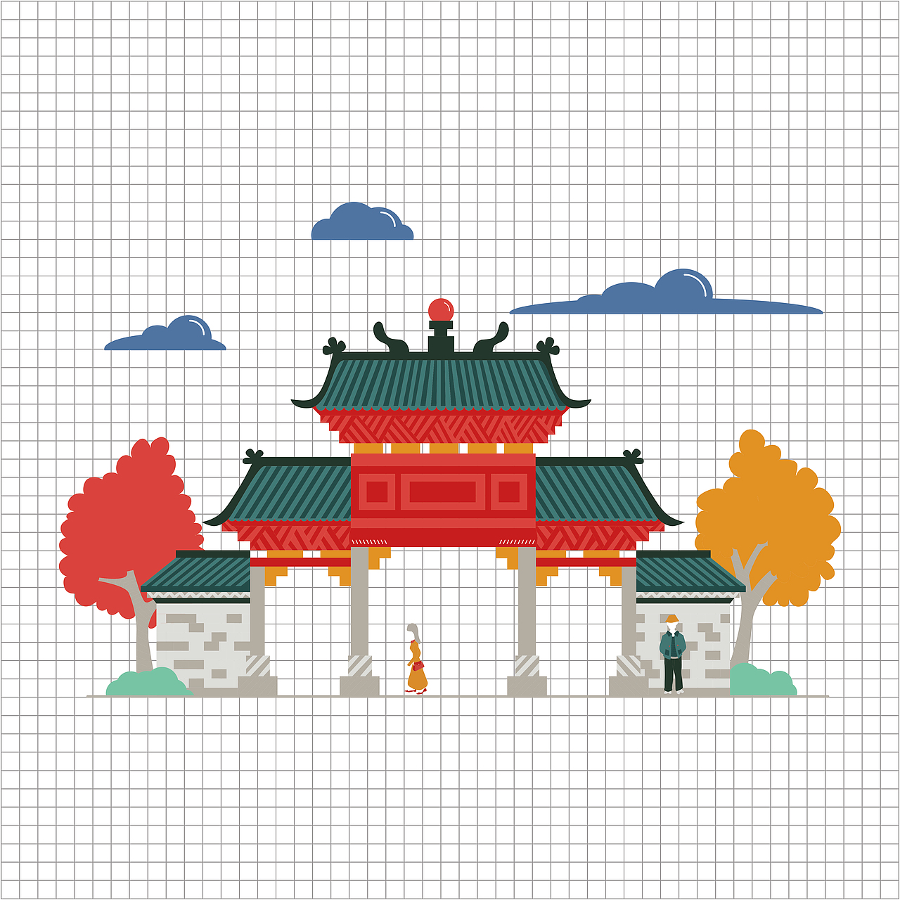 印象佛山——城市形象插画图形设计（图ZMTIxODk0Nzc2） - 艺术插画 - 站酷设计师TIHOSIU原创素材 - 站酷ZCOOL