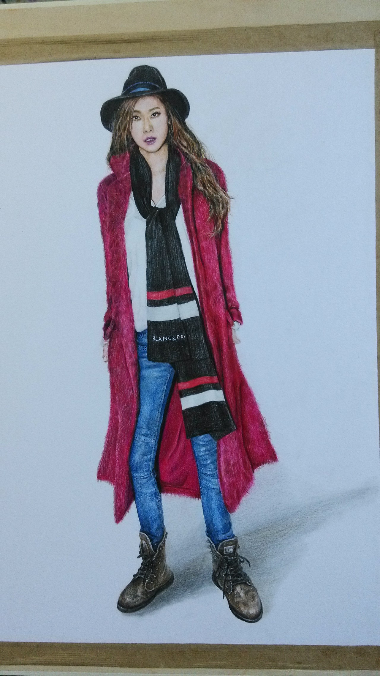 从大二开始接触彩铅,画的就是头像,速不了写,全身的和半身的也练练