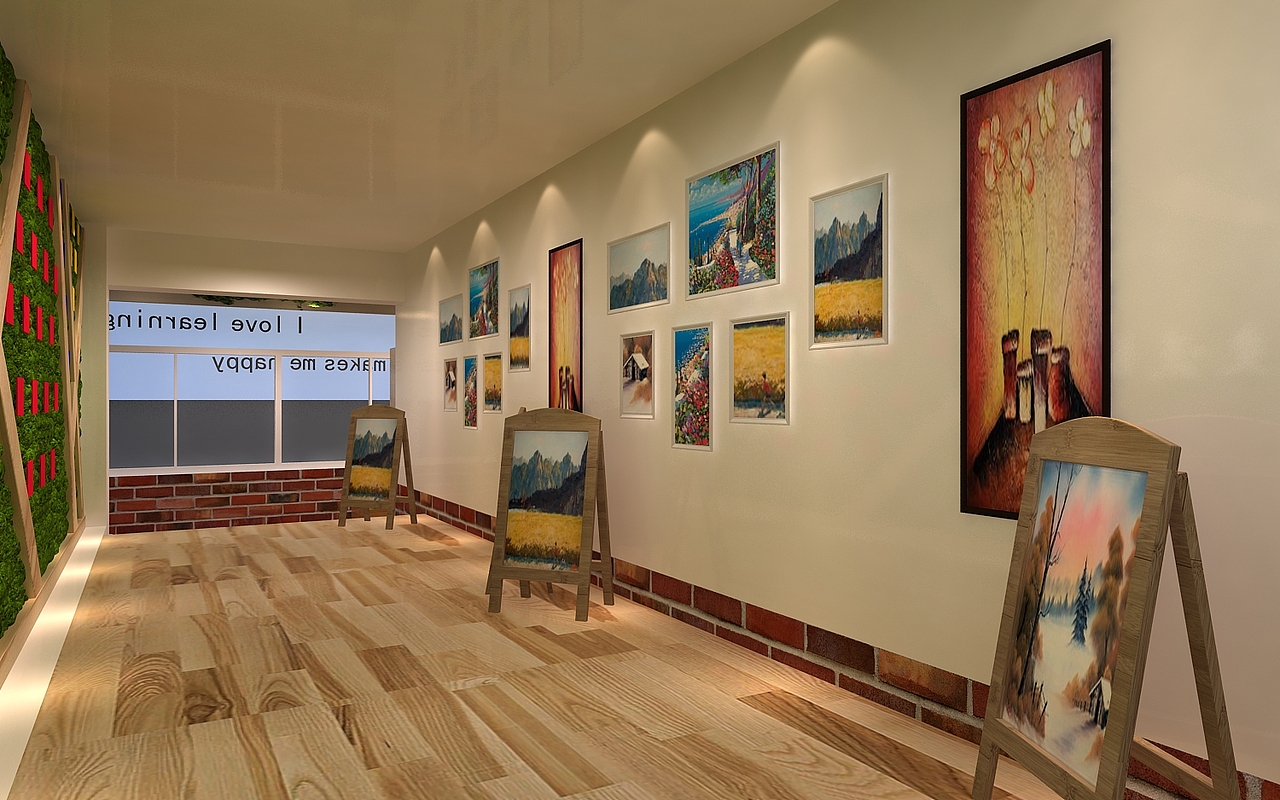 校园文化长廊（图ZMjE5MzYwODg0） - 其他三维 - 站酷设计师思海设计原创素材 - 站酷ZCOOL