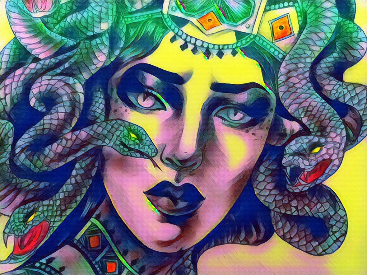 美杜莎（图ZMTg5ODU1MjIw） - 创作习作 - 站酷设计师哎鸦鸦原创素材 - 站酷ZCOOL