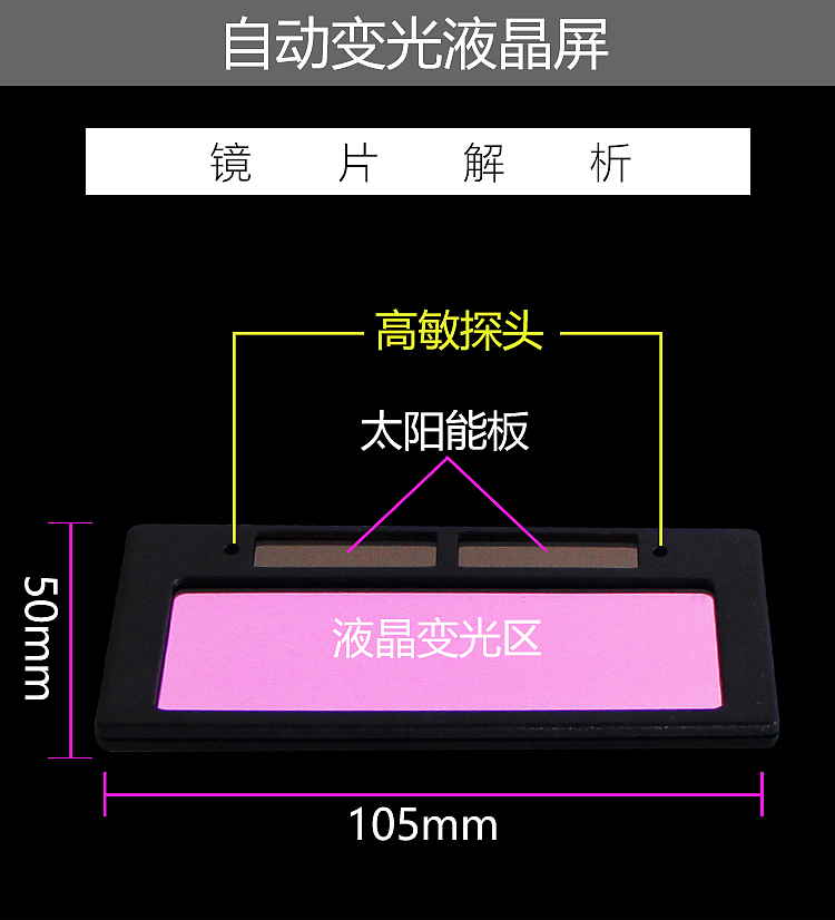 自动变光电焊面罩