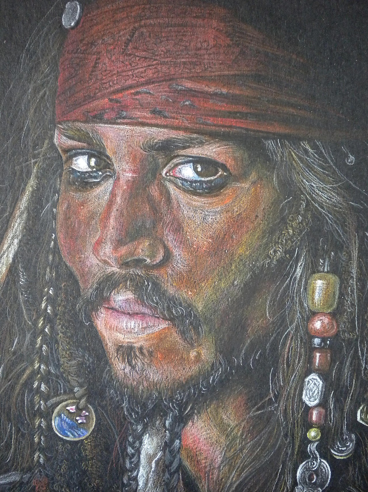 加勒比海盗彩铅约翰尼德普杰克船长