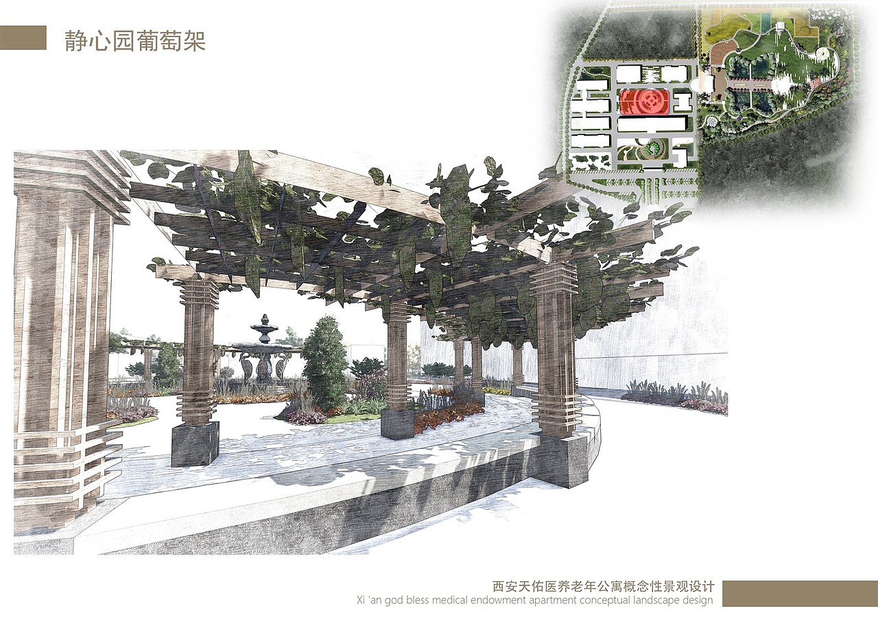 归园田居敬老院景观设计（图ZNzA2ODI0MDQ=） - 景观设计 - 站酷设计师调色板22原创素材 - 站酷ZCOOL