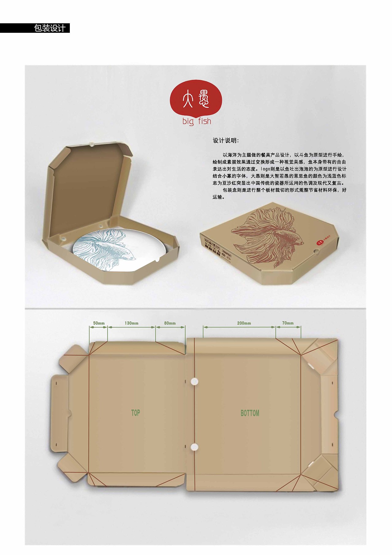 大愚餐具包装设计