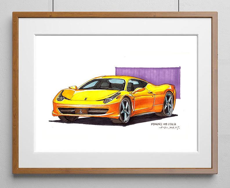 《速度与激情》7车型写生