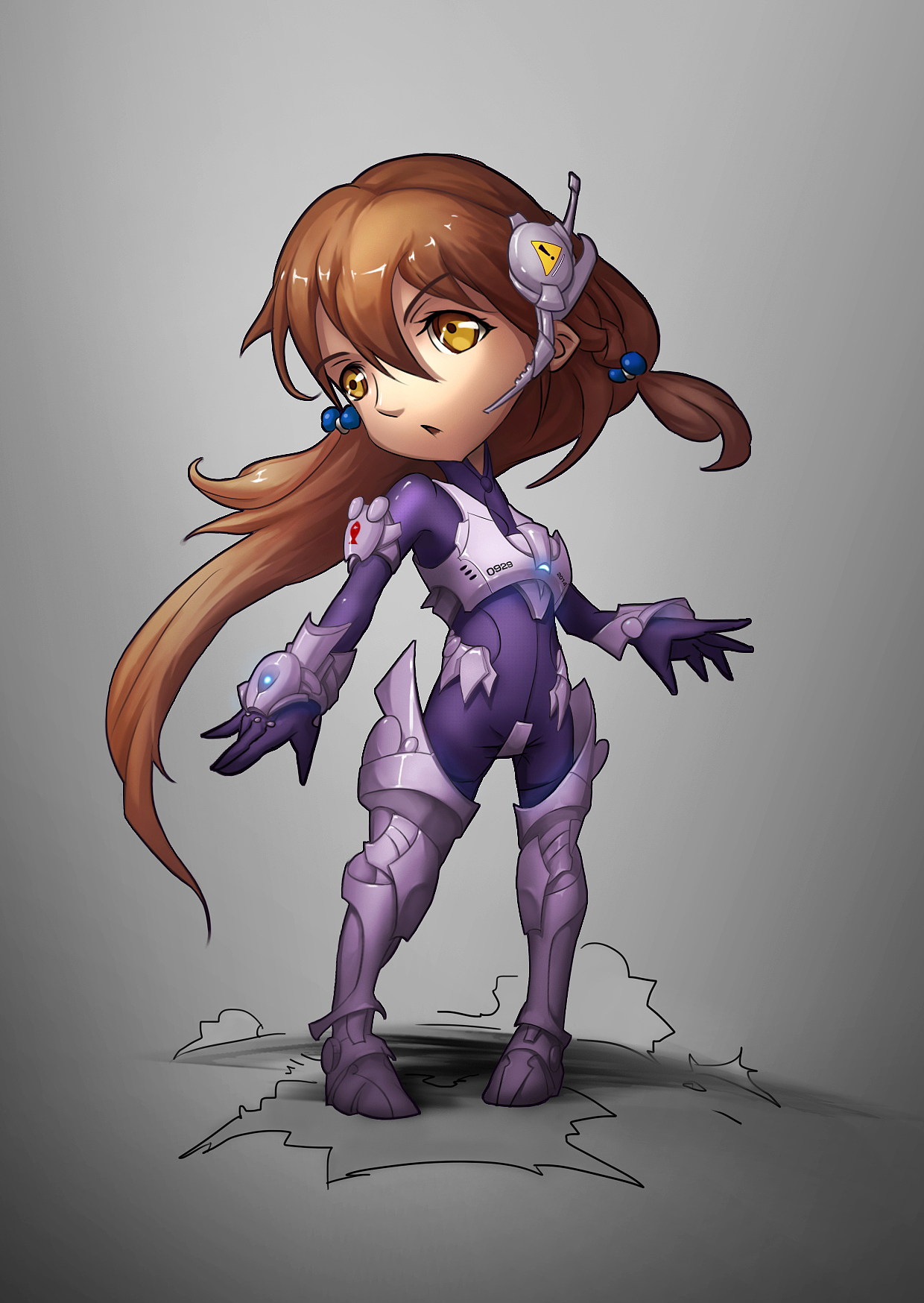 机甲妹子（图ZMjAxMDMwODg=） - 概念设定 - 站酷设计师鲫鱼jiyu原创素材 - 站酷ZCOOL