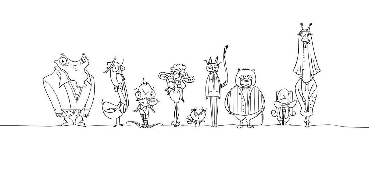 小鱼爱迪和他的小伙伴们-形象设定与插画故事