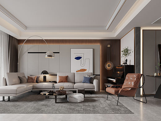 现代简约空间表现